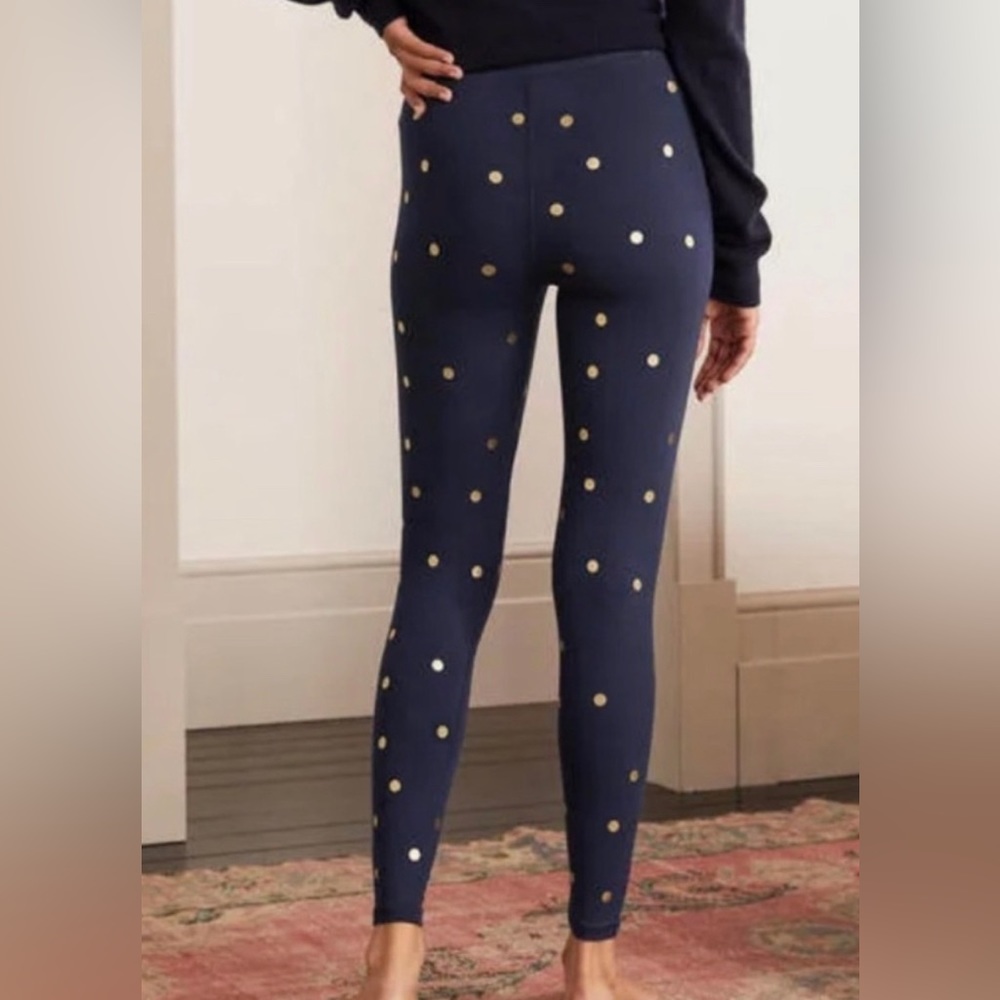 NWT Boden High Rise Jersey Navy Leggings - Picture 5 of 9